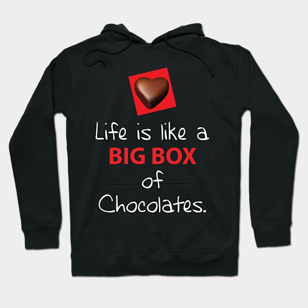 Life Big Box Chocolates Hoodie by hothippo